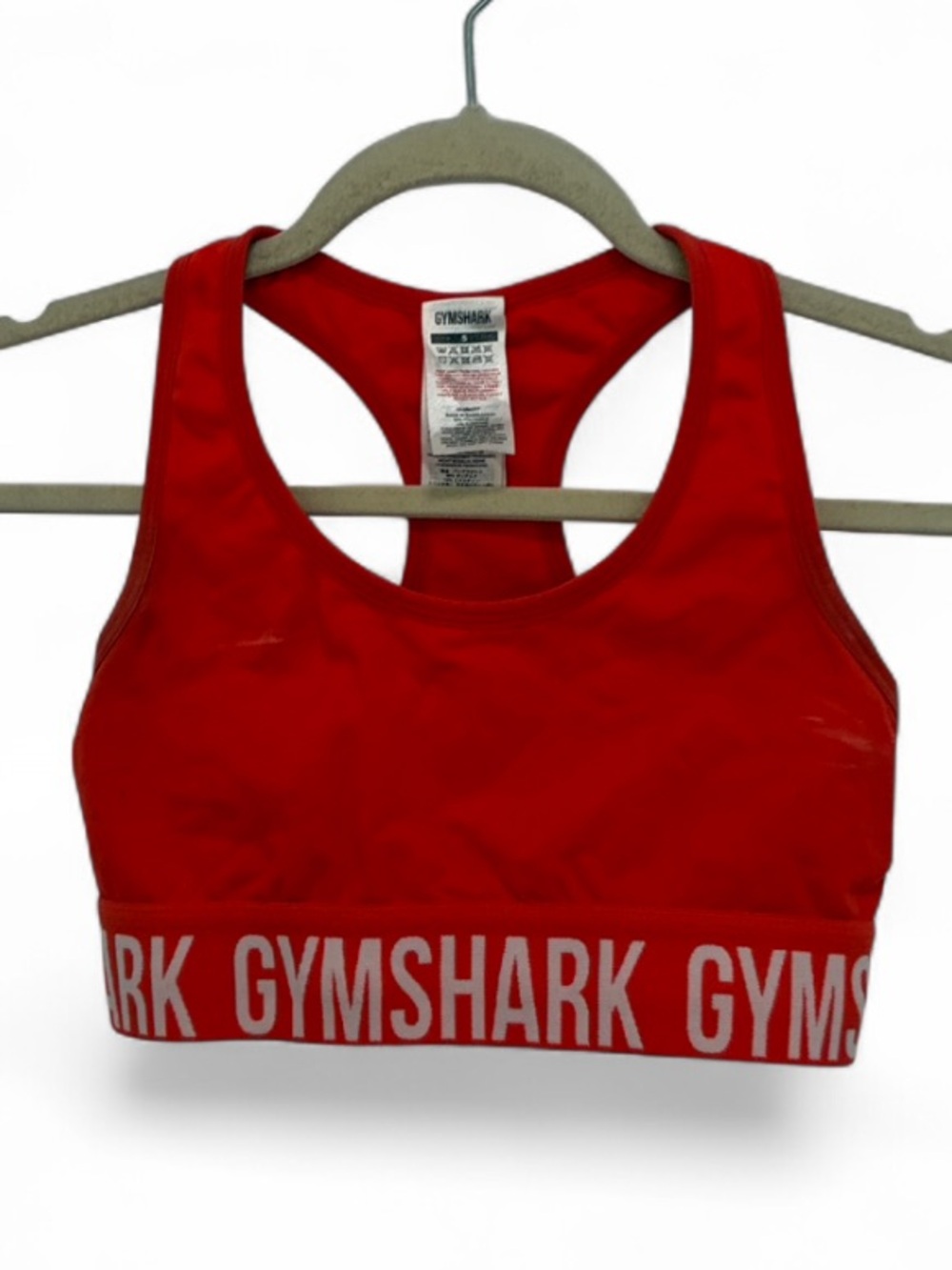 Gymshark Seamless Orange Racerback Sports Bra
